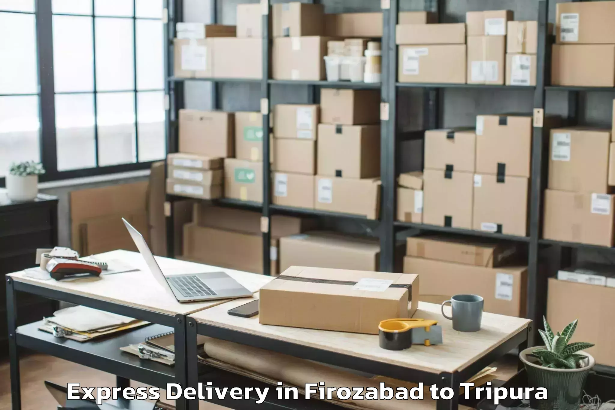 Professional Firozabad to Khowai Express Delivery